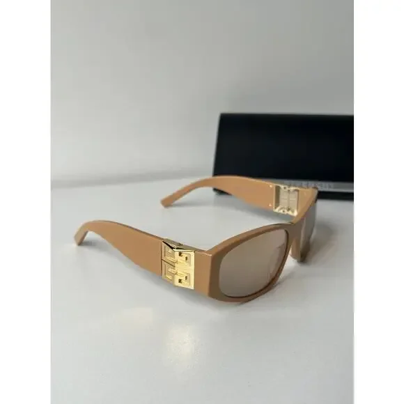 NEW Givenchy GV40054I Beige Monogram Logo Sunglasses display picture 3